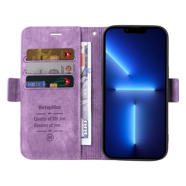 For iPhone 13 Pro Max BETOPNICE Dual-side Buckle Leather Phone Case