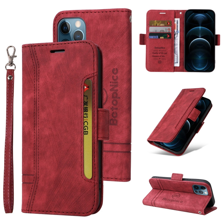 For iPhone 12 mini BETOPNICE Dual-side Buckle Leather Phone Case