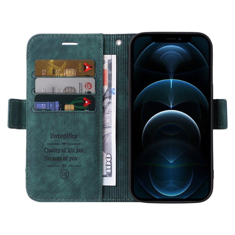 For iPhone 12 mini BETOPNICE Dual-side Buckle Leather Phone Case