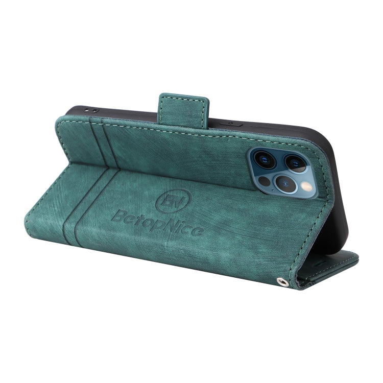 For iPhone 12 mini BETOPNICE Dual-side Buckle Leather Phone Case