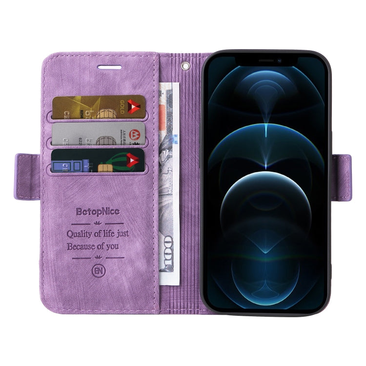 For iPhone 12 mini BETOPNICE Dual-side Buckle Leather Phone Case