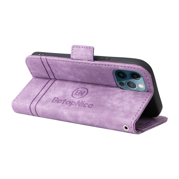 For iPhone 12 mini BETOPNICE Dual-side Buckle Leather Phone Case