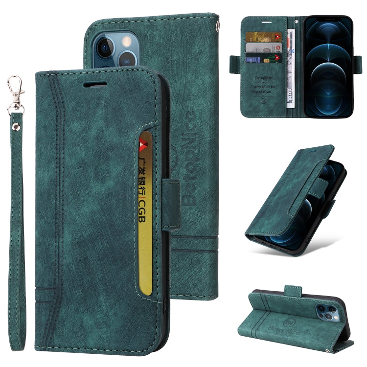For iPhone 12 Pro Max BETOPNICE Dual-side Buckle Leather Phone Case