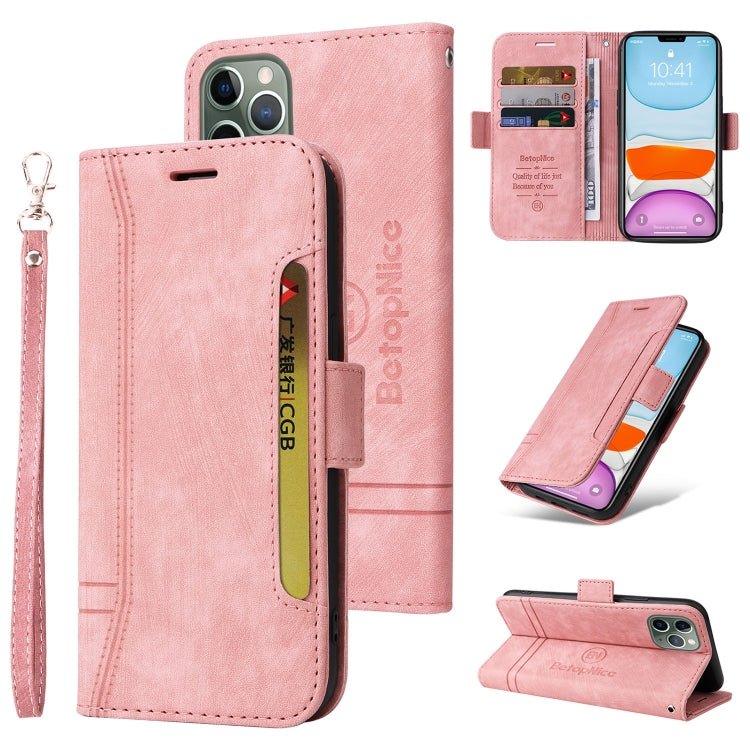 For iPhone 11 Pro BETOPNICE Dual-side Buckle Leather Phone Case