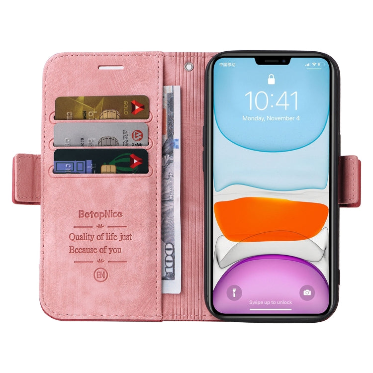 For iPhone 11 Pro BETOPNICE Dual-side Buckle Leather Phone Case