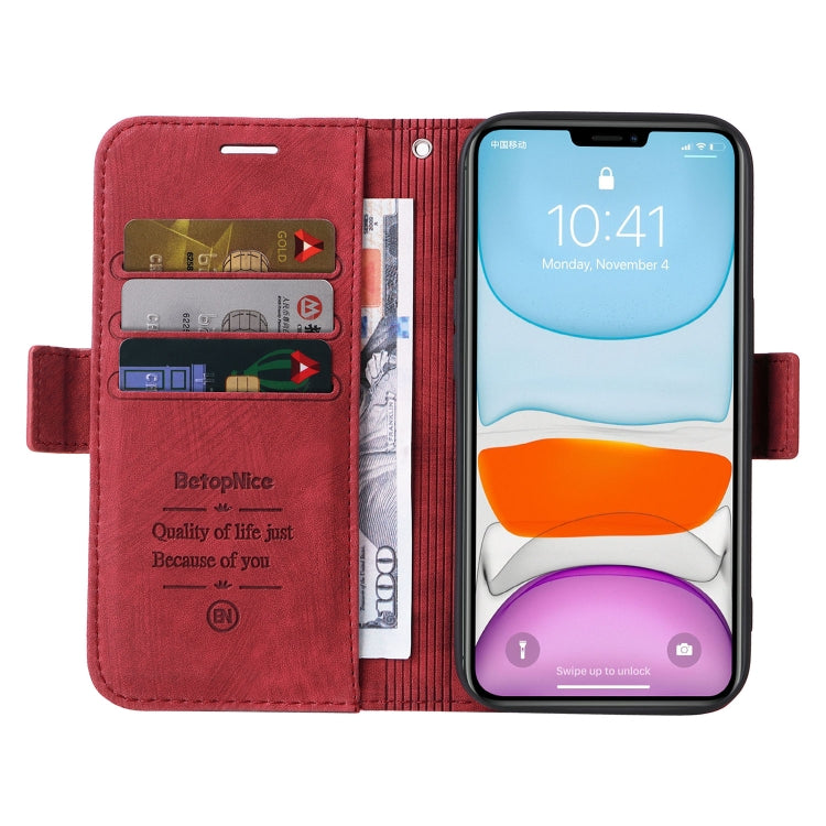 For iPhone 11 Pro Max BETOPNICE Dual-side Buckle Leather Phone Case