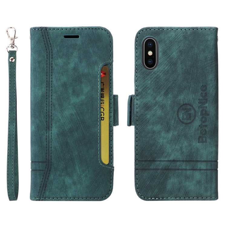 For iPhone X / XS BETOPNICE Dual-side Buckle Leather Phone Case