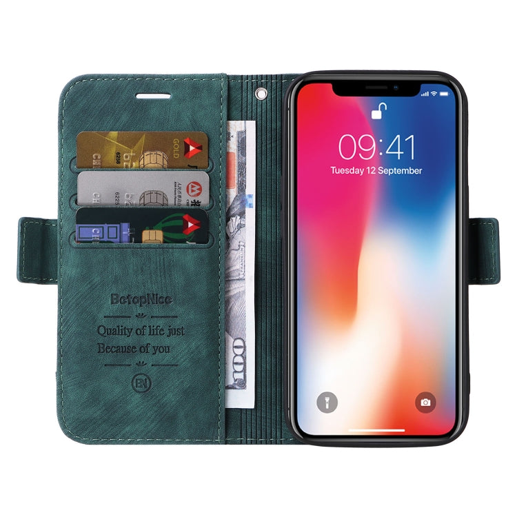 For iPhone X / XS BETOPNICE Dual-side Buckle Leather Phone Case