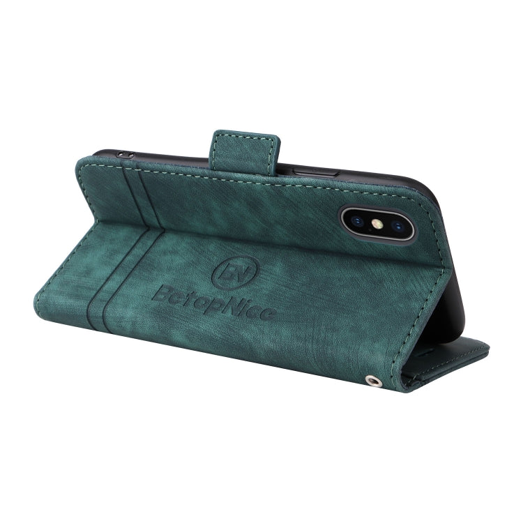 For iPhone XS Max BETOPNICE Dual-side Buckle Leather Phone Case