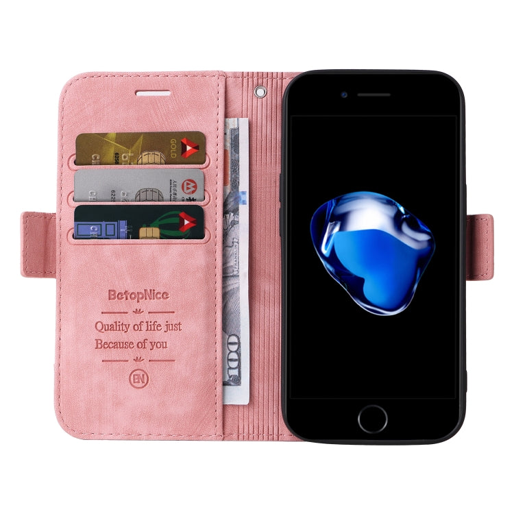 For iPhone SE 2022 / SE 2020 / 7 / 8 BETOPNICE Dual-side Buckle Leather Phone Case