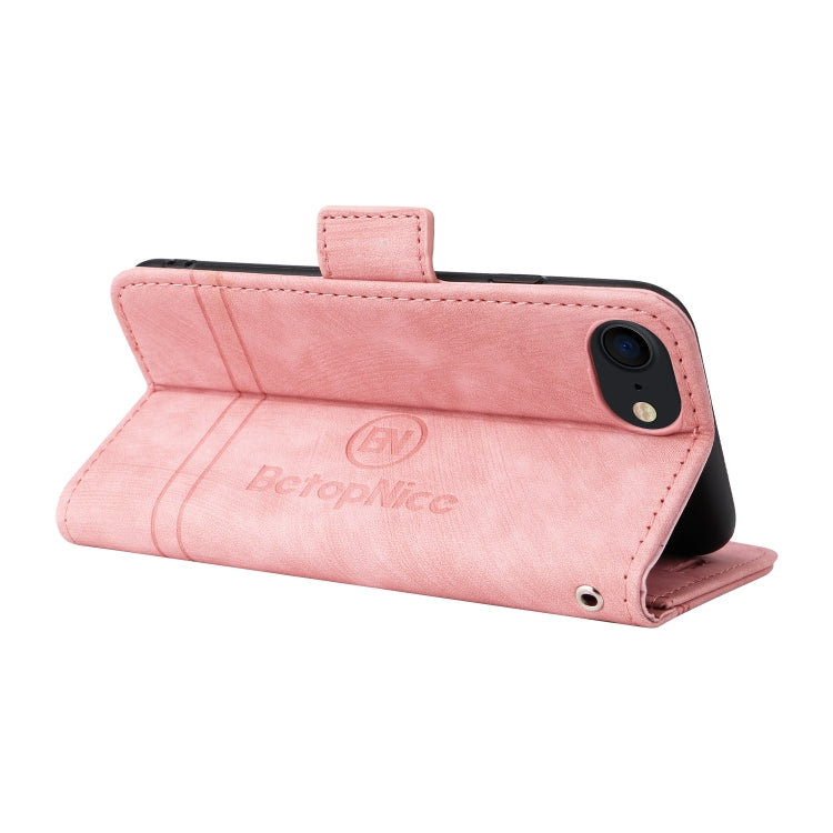 For iPhone SE 2022 / SE 2020 / 7 / 8 BETOPNICE Dual-side Buckle Leather Phone Case