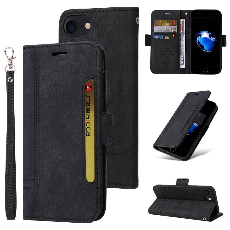 For iPhone SE 2022 / SE 2020 / 7 / 8 BETOPNICE Dual-side Buckle Leather Phone Case