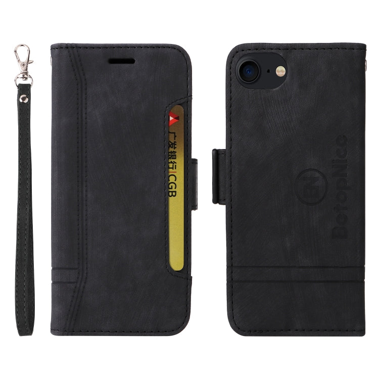 For iPhone SE 2022 / SE 2020 / 7 / 8 BETOPNICE Dual-side Buckle Leather Phone Case