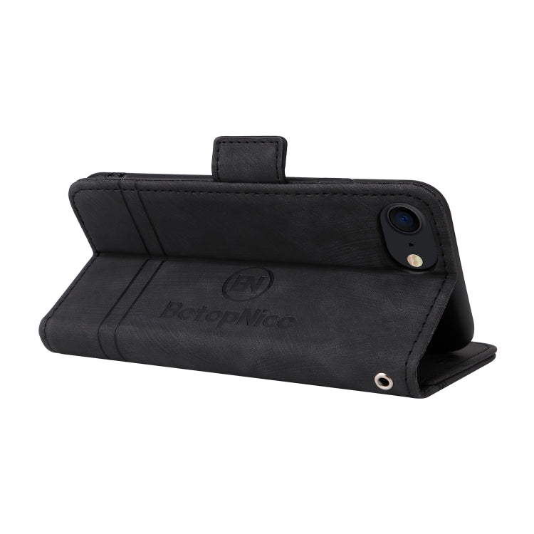 For iPhone SE 2022 / SE 2020 / 7 / 8 BETOPNICE Dual-side Buckle Leather Phone Case