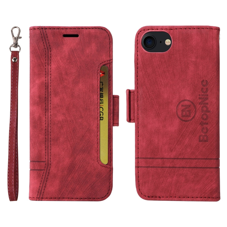 For iPhone SE 2022 / SE 2020 / 7 / 8 BETOPNICE Dual-side Buckle Leather Phone Case