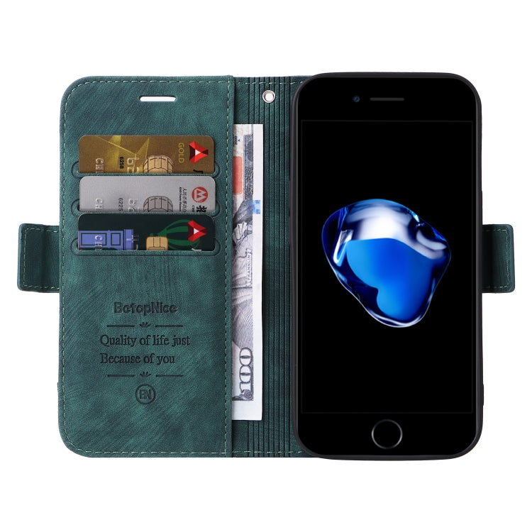 For iPhone SE 2022 / SE 2020 / 7 / 8 BETOPNICE Dual-side Buckle Leather Phone Case