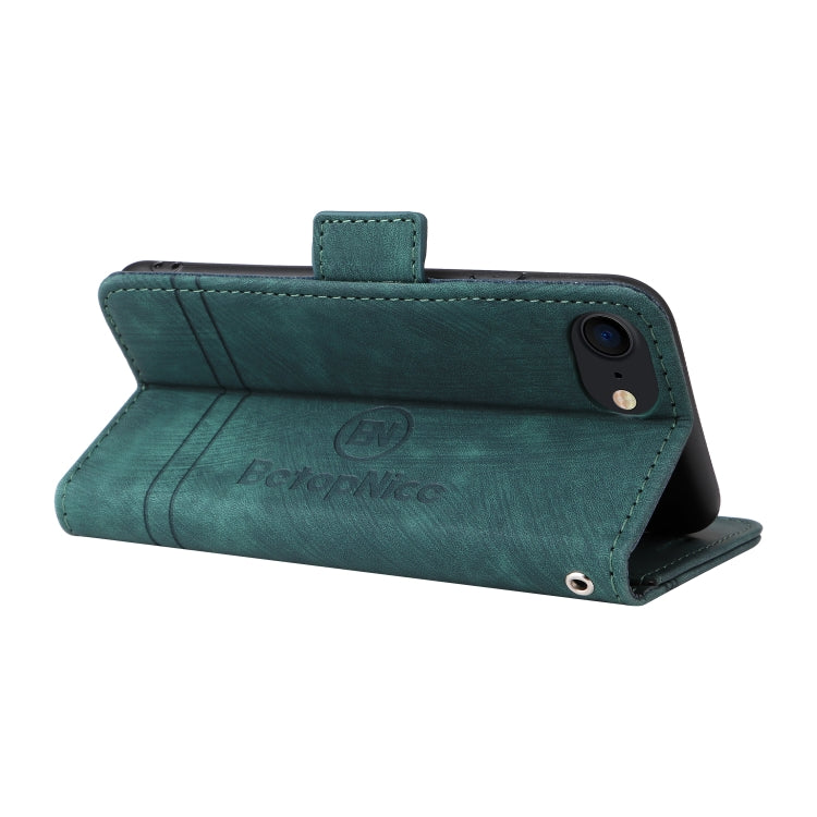 For iPhone SE 2022 / SE 2020 / 7 / 8 BETOPNICE Dual-side Buckle Leather Phone Case