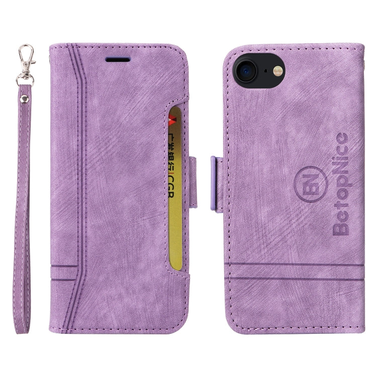 For iPhone SE 2022 / SE 2020 / 7 / 8 BETOPNICE Dual-side Buckle Leather Phone Case