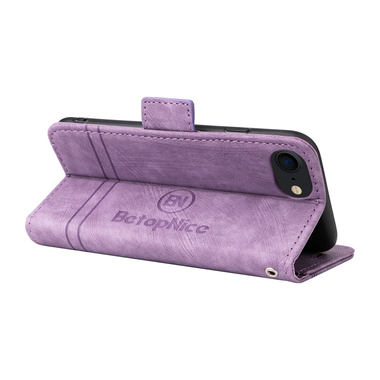 For iPhone SE 2022 / SE 2020 / 7 / 8 BETOPNICE Dual-side Buckle Leather Phone Case
