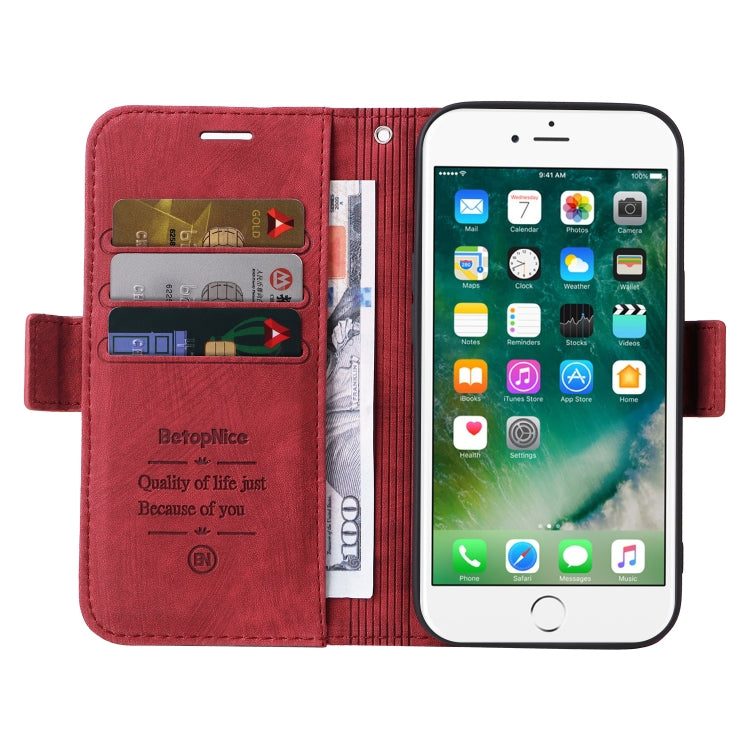 For iPhone 7 Plus / 8 Plus BETOPNICE Dual-side Buckle Leather Phone Case