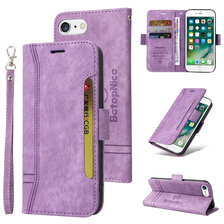 For iPhone 7 Plus / 8 Plus BETOPNICE Dual-side Buckle Leather Phone Case