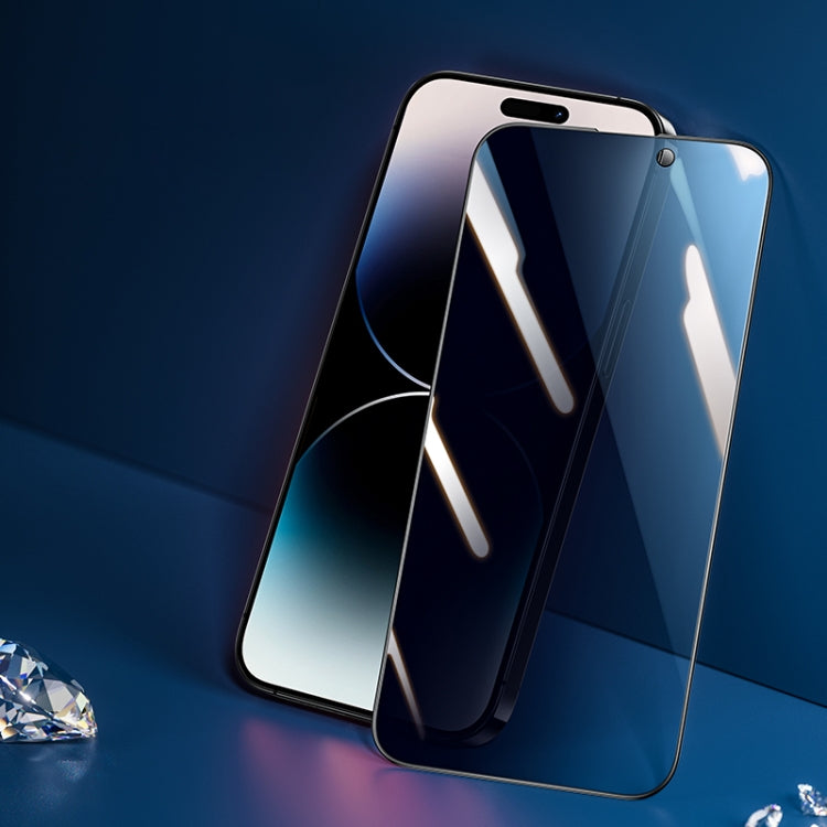 For iPhone 14 Pro Max Benks V Pro+ Series Dust Net Peep-proof Tempered Glass Film