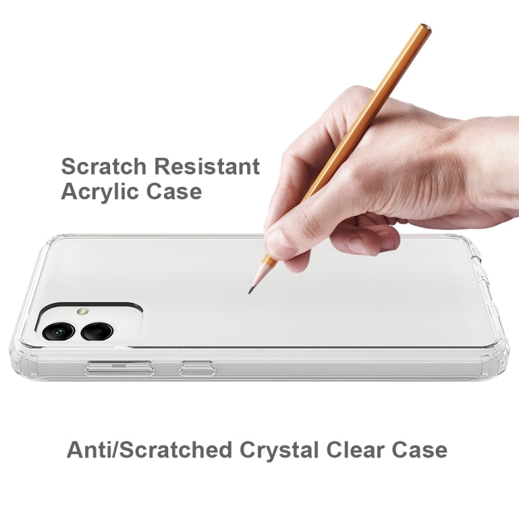 For Samsung Galaxy A04 4G Scratchproof Acrylic TPU Phone Case (Transparent)