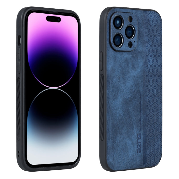 For iPhone 14 Pro Max AZNS 3D Embossed Skin Feel Phone Case
