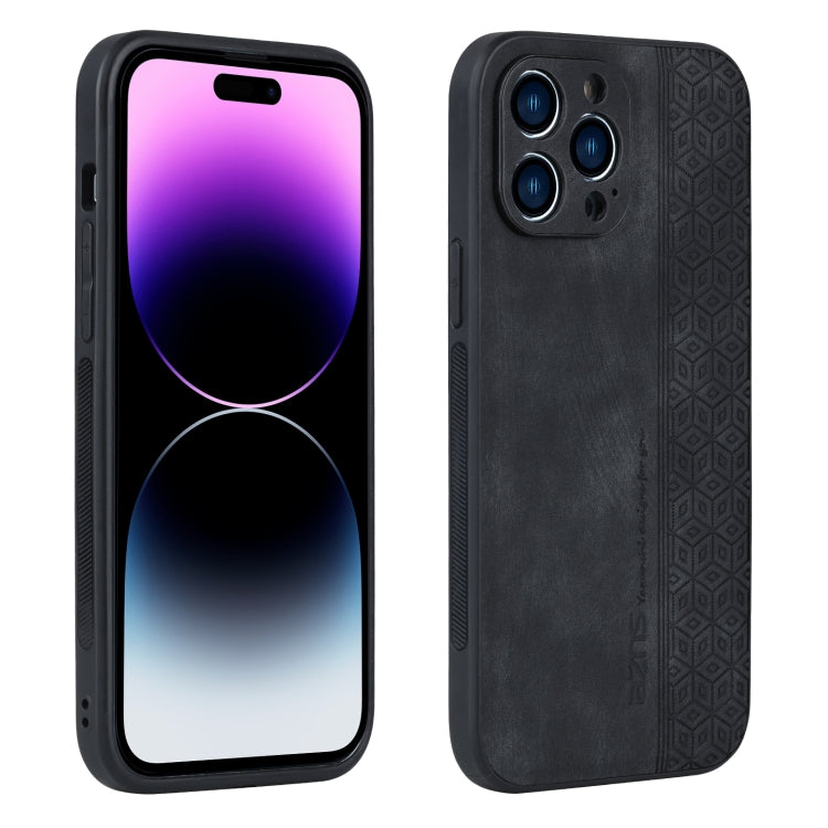 For iPhone 14 Pro AZNS 3D Embossed Skin Feel Phone Case