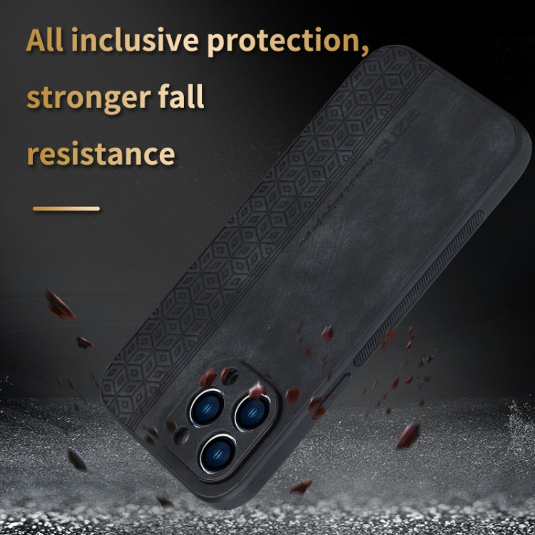 For iPhone 12 Pro AZNS 3D Embossed Skin Feel Phone Case