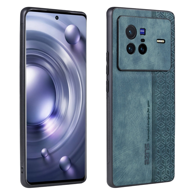 For vivo X80 AZNS 3D Embossed Skin Feel Phone Case