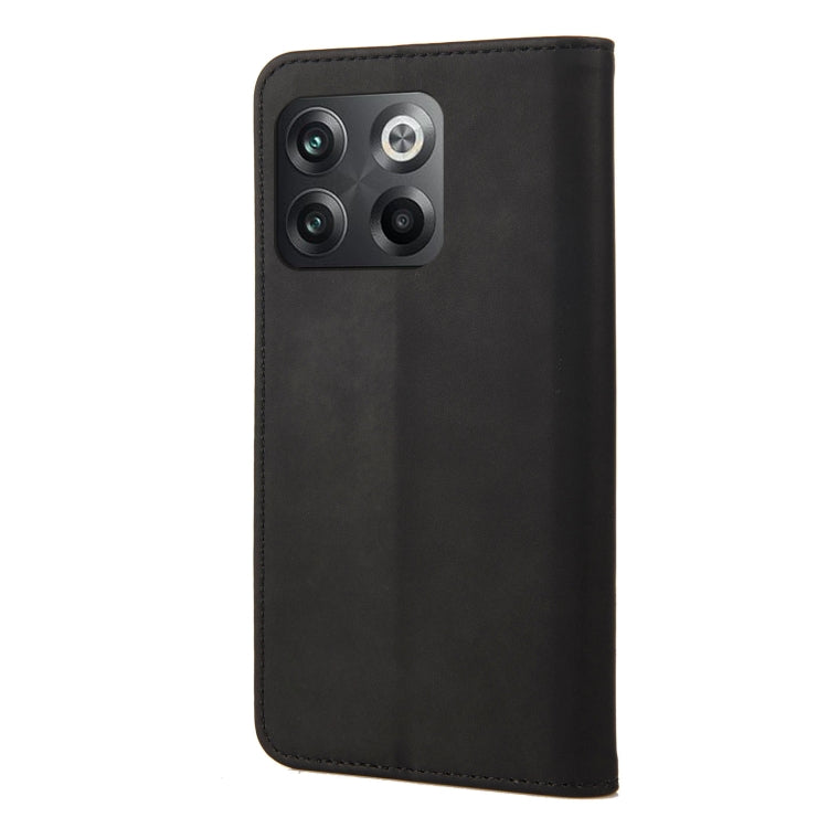 For OnePlus 10T Skin Feel Splicing Leather Phone Case