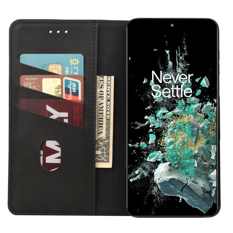 For OnePlus 10T Skin Feel Splicing Leather Phone Case