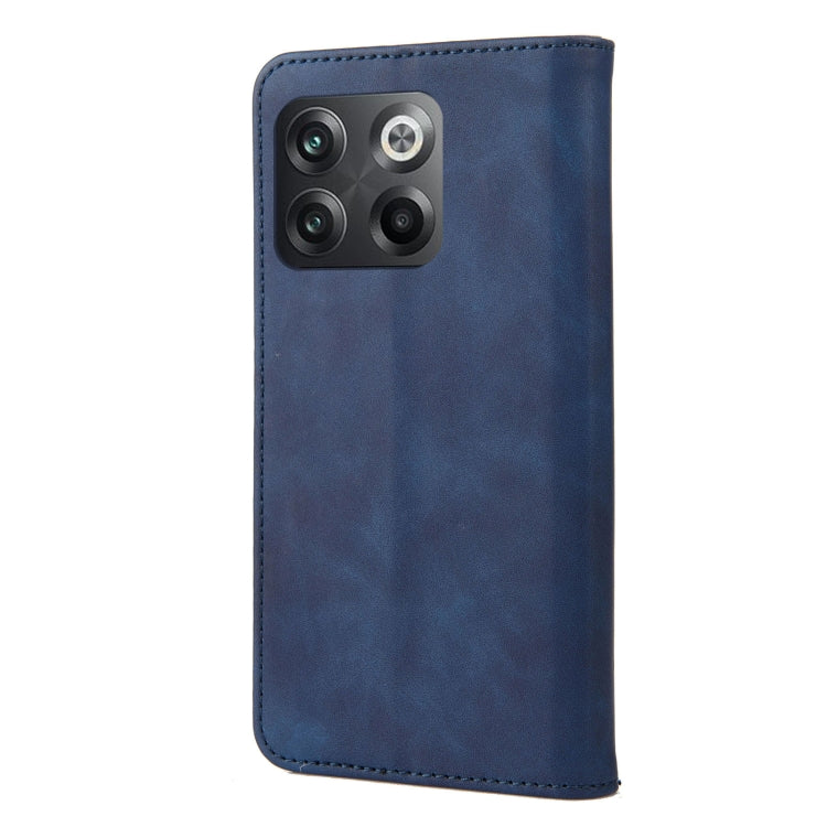 For OnePlus 10T Skin Feel Splicing Leather Phone Case