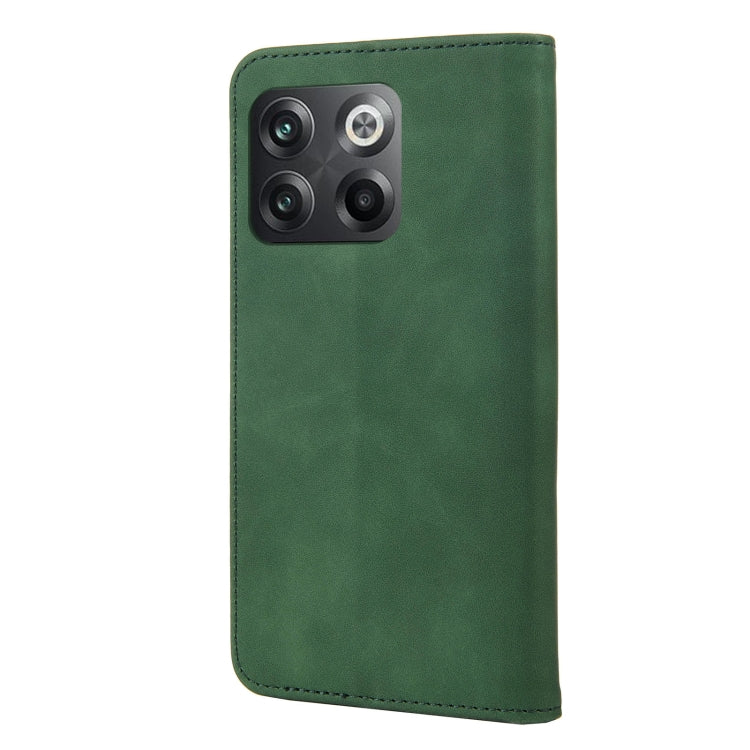 For OnePlus 10T Skin Feel Splicing Leather Phone Case