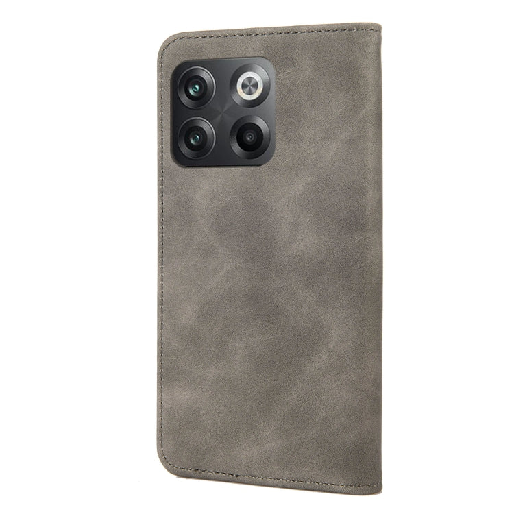 For OnePlus 10T Skin Feel Splicing Leather Phone Case