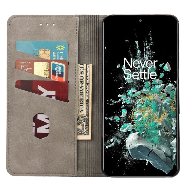 For OnePlus 10T Skin Feel Splicing Leather Phone Case
