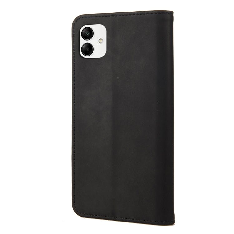For Samsung Galaxy A04 Skin Feel Splicing Leather Phone Case