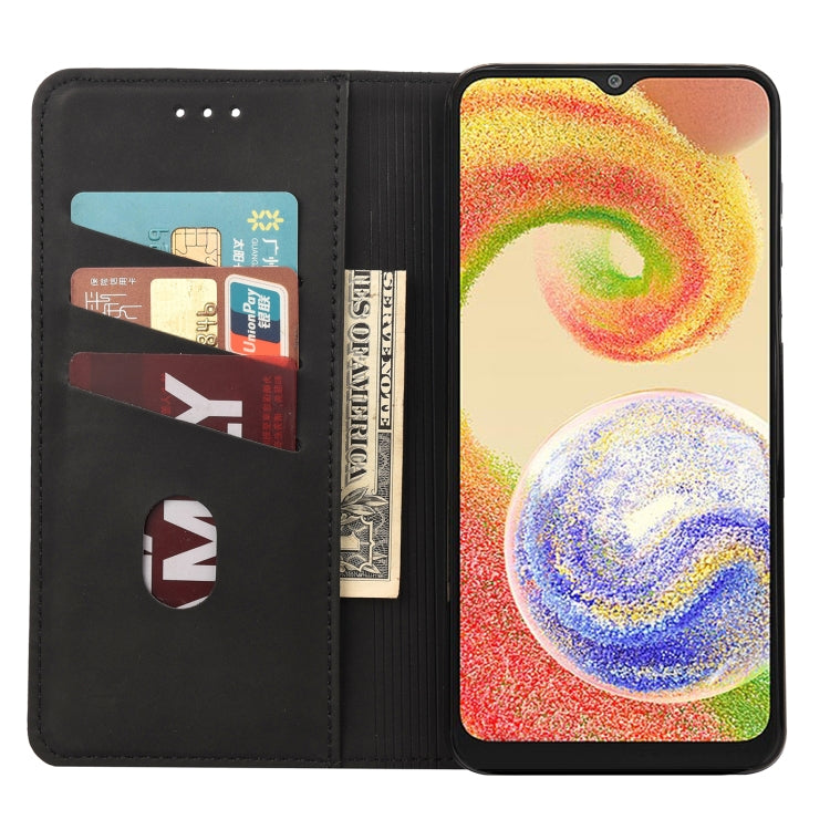 For Samsung Galaxy A04 Skin Feel Splicing Leather Phone Case