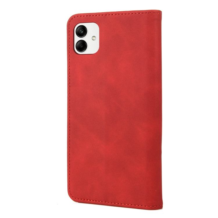 For Samsung Galaxy A04 Skin Feel Splicing Leather Phone Case