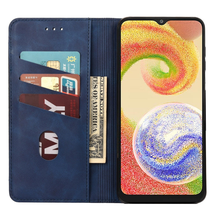 For Samsung Galaxy A04 Skin Feel Splicing Leather Phone Case