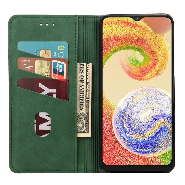For Samsung Galaxy A04 Skin Feel Splicing Leather Phone Case