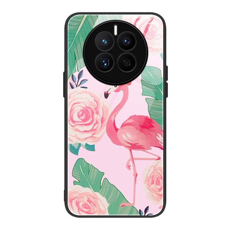 For Huawei Mate 50 Colorful Painted Glass Phone Case