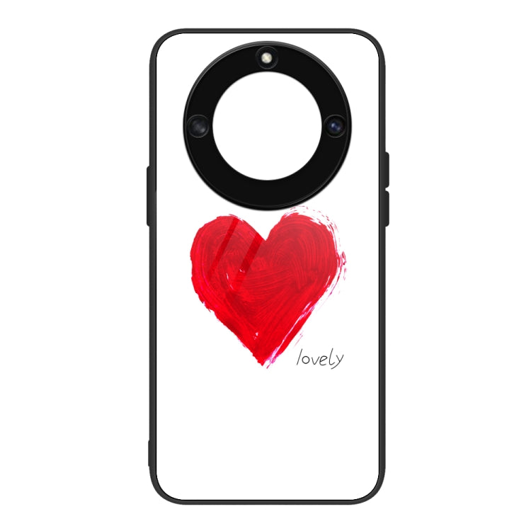 For Honor X40 Colorful Painted Glass Phone Case