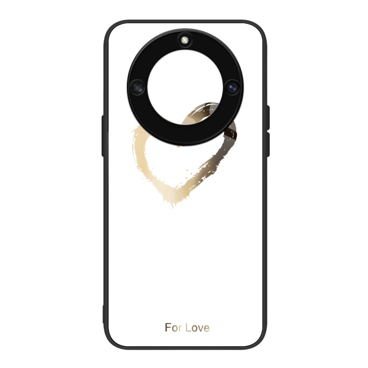 For Honor X40 Colorful Painted Glass Phone Case