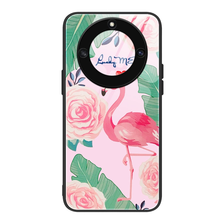 For Honor X40 Colorful Painted Glass Phone Case