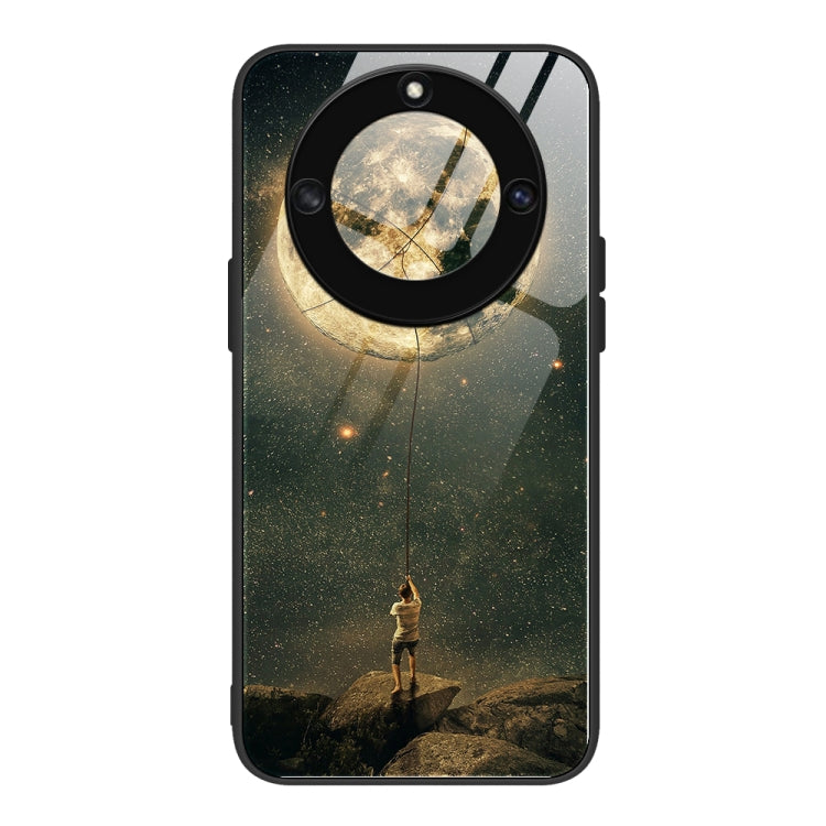 For Honor X40 Colorful Painted Glass Phone Case