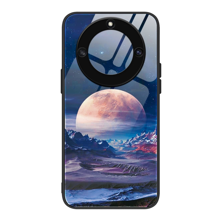 For Honor X40 Colorful Painted Glass Phone Case