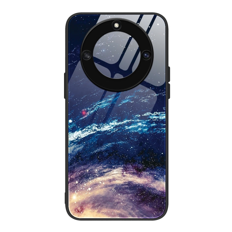 For Honor X40 Colorful Painted Glass Phone Case