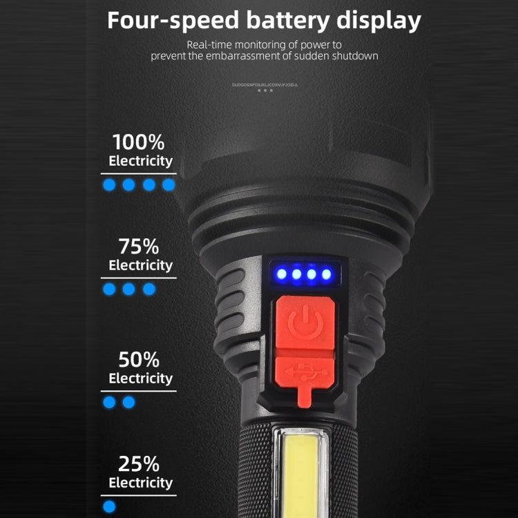 USB Rechargeable 9 LED Portable Flashlight